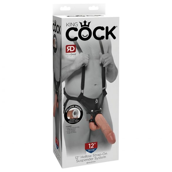 King Cock Strap-on 30εκ - φιλοδξένιος δονητής με ζώνη