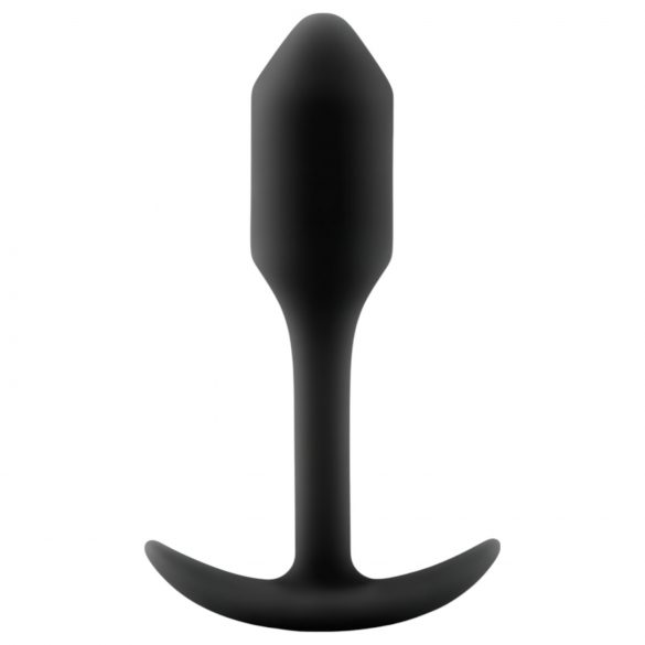 b-vibe Snug Plug 1 - αναλική σφήνα με βάρος (55g) - μαύρο