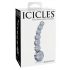 Icicles No. 66: Γυάλινος δονητής με καμπύλες & σφαίρες (διάφανος)