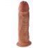 King Cock 10 Deluxe Δονητής 25cm - Σκούρο Χρώμα