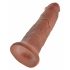 King Cock 10 Deluxe Δονητής 25cm - Σκούρο Χρώμα