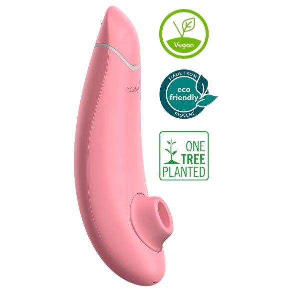 Womanizer Premium Eco - επαναφορτιζόμενος κλειτοριδικός διεγέρτης με κύματα αέρα (ροζ)