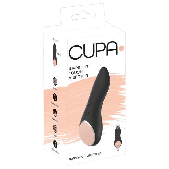 You2Toys CUPA - θερμαινόμενος κλειτοριδικός δονητής (μαύρο)