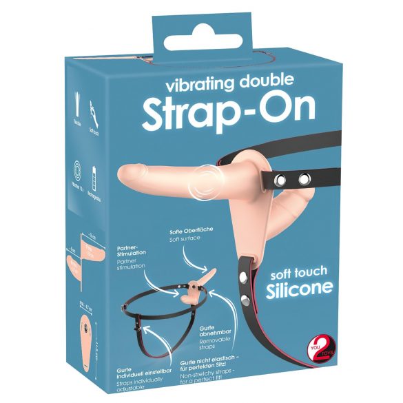 You2Toys - Πρωτοπόρο φυσικό Strap-On διπλού δονητή