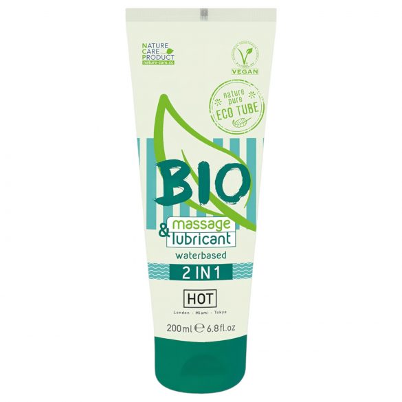 HOT Bio 2IN1 - Τζελ Νερού για Λίπανση & Μασάζ (200ml)