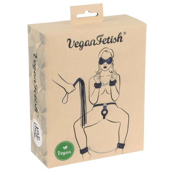 Vegan Fetish - σετ δεσίματος (7 κομμάτια) - μαύρο