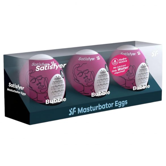 Σετ Σέξι Αυγά Satisfyer Egg Bubble (3 τεμ)