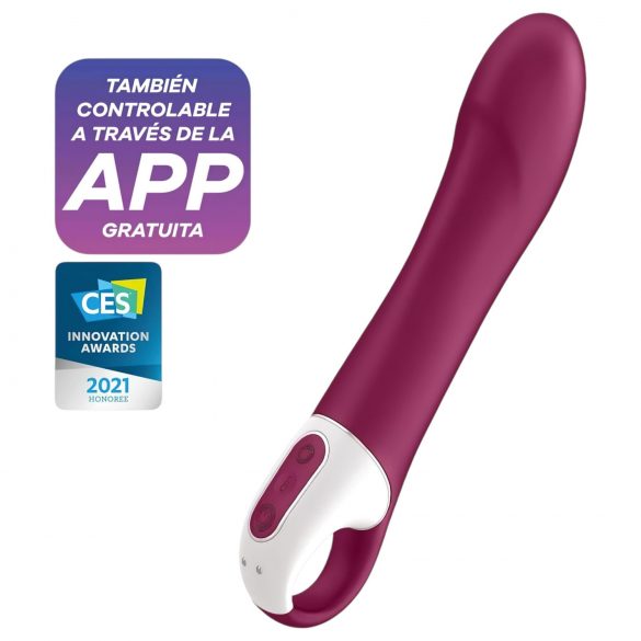 Satisfyer Big Heat - Θερμαινόμενος G-spot δονητής (κόκκινος)