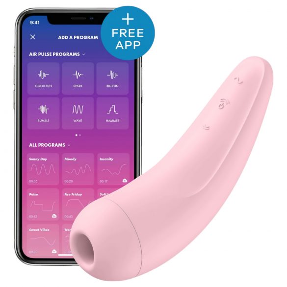 Satisfyer Curvy 2+ - Έξυπνος κλειτοριδικός διεγέρτης (Ροζ)