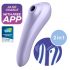 Satisfyer Dual Pleasure - έξυπνος 2σε1 δονητής με αέρα (μοβ)