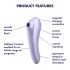 Satisfyer Dual Pleasure - έξυπνος 2σε1 δονητής με αέρα (μοβ)