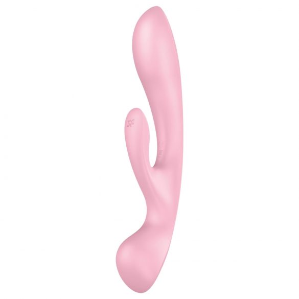 Satisfyer Triple Oh - ροζ δονητής με κλειτοριδικό βραχίονα