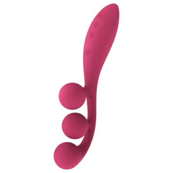 Satisfyer Tri Ball 1 - Επαναφορτιζόμενος πολυλειτουργικός δονητής (κόκκινο)