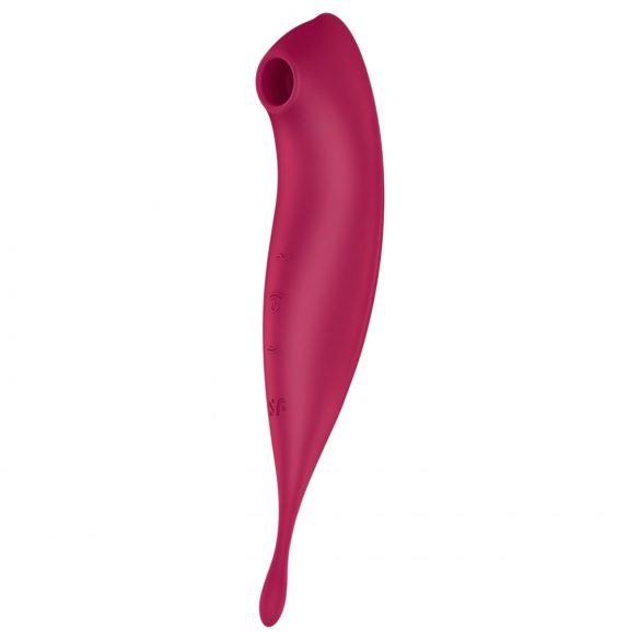 Satisfyer Twirling Pro: Έξυπνος 2σε1 δονητής κλειτορίδας (κόκκινος)