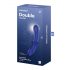 Satisfyer Double Crystal - Διπλό γυάλινο δονητή (μπλε)