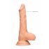 RealRock Dong 7 - Φυσικό dildo με όρχεις (17cm)