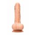 RealRock Dong 7 - Φυσικό dildo με όρχεις (17cm)