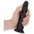 RealRock Λεπτό ρεαλιστικό dildo - 15,5εκ (μαύρο)