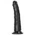 RealRock Λεπτό ρεαλιστικό dildo - 15,5εκ (μαύρο)