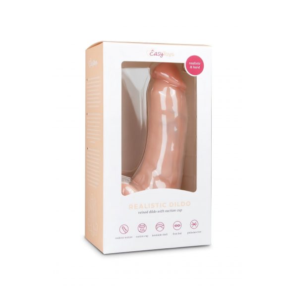 Easytoys - Διπλό δονητής με βεντούζα (20cm) - φυσικό